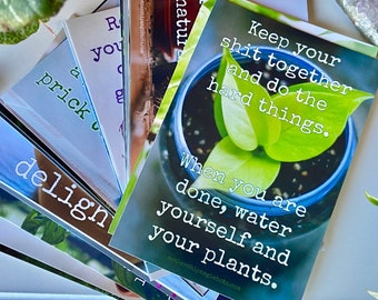 Badass Houseplant Affirmation Cards