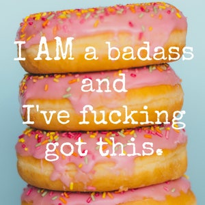 1ère carte d’affirmation de naissance Badass imprimable