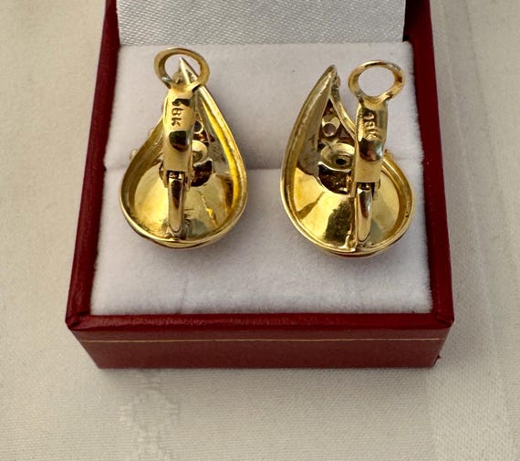 18K Solid Gold Exquisite Heirloom Multi Color 22 … - image 4