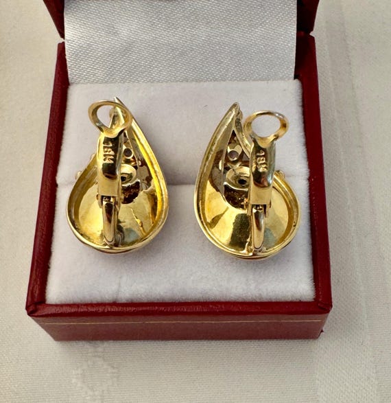 18K Solid Gold Exquisite Heirloom Multi Color 22 … - image 6