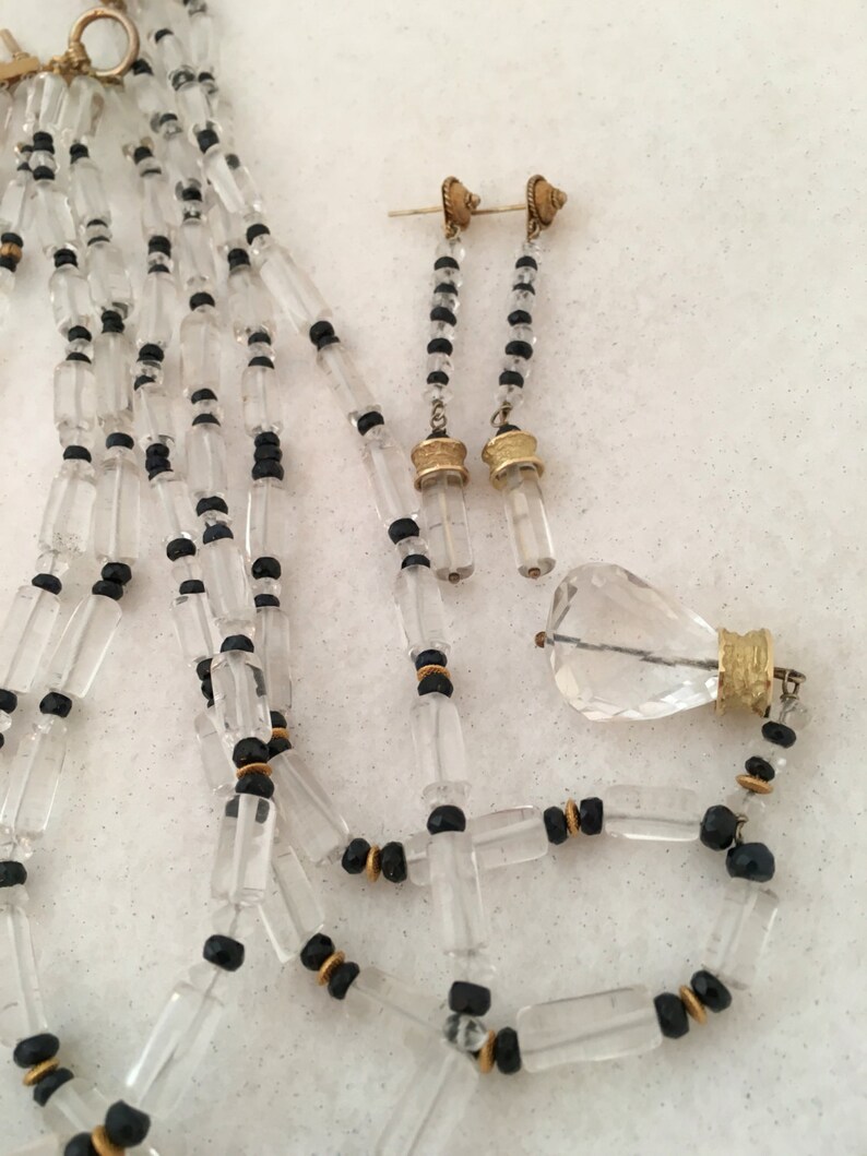 Gem Treasures 18K Vermeil Choice of Gem Crystal 1.75
