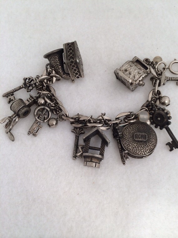 Couture Large 3D Costume Charm Bracelet Tons of F… - image 1