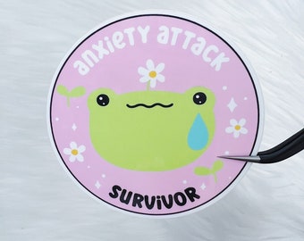 Anxiety Attack Survivor Vinyl Sticker Die Cut