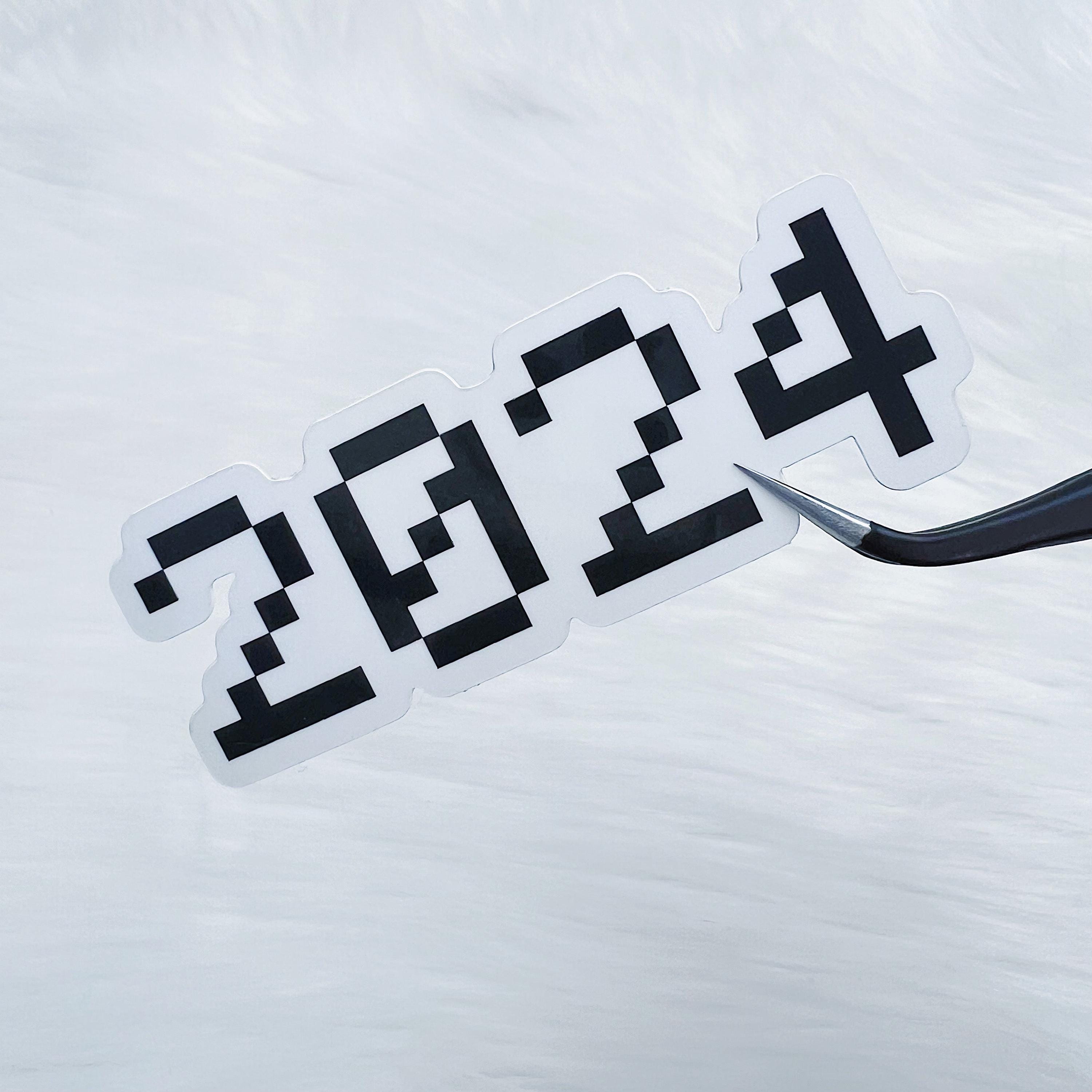 2024 Pixel Vinyl Sticker Die Cut - Etsy