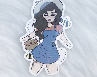 Picnic Babe Vinyl Die Cut | Choose your Skin Tone!