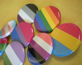 Pride flag buttons