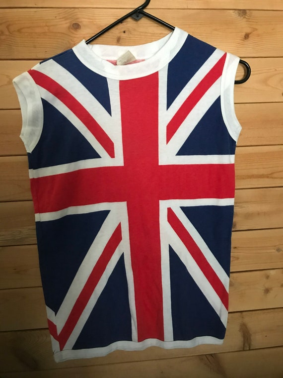 Vintage England Shirt// Vintage England Flag// Vin