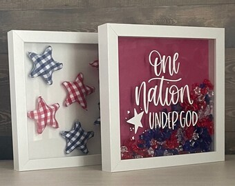 Patriotic Shadowboxes