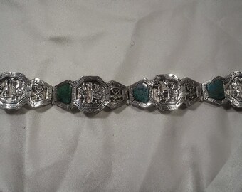 Vintage Sterling Silver Peruvian 7-1/2