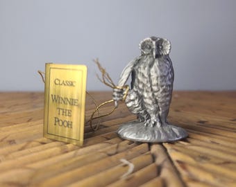 Chouette vintage en étain de Winnie l'ourson Classics, 4519, Hudson Fine Pewter