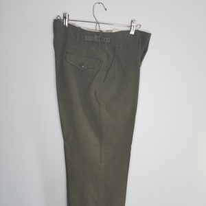 Pre 1953 Vintage Army Green Wool Trousers Wool Military Pants