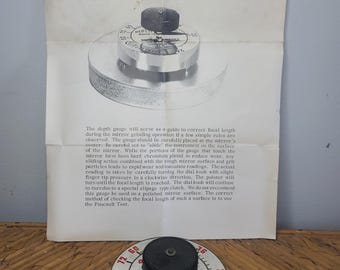 Jauge de profondeur vintage pour meulage de miroirs, équipement de télescope,