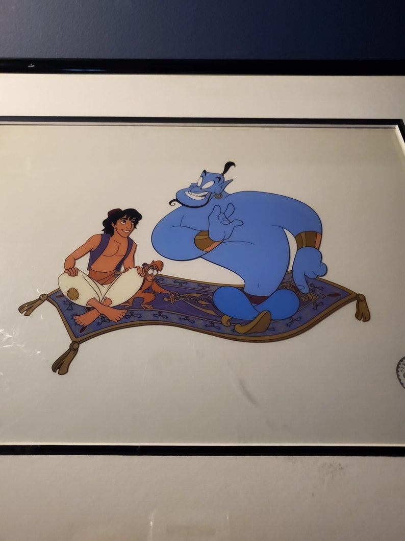 Aladdin Cartoon Movie Serigraph Cel From 1992 and Moross Studio ...