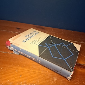 Vintage Book Physics of Semiconductors by Moll, Rare College Book on Semiconductors, Printed in the US, Vintage Science Literature Physics