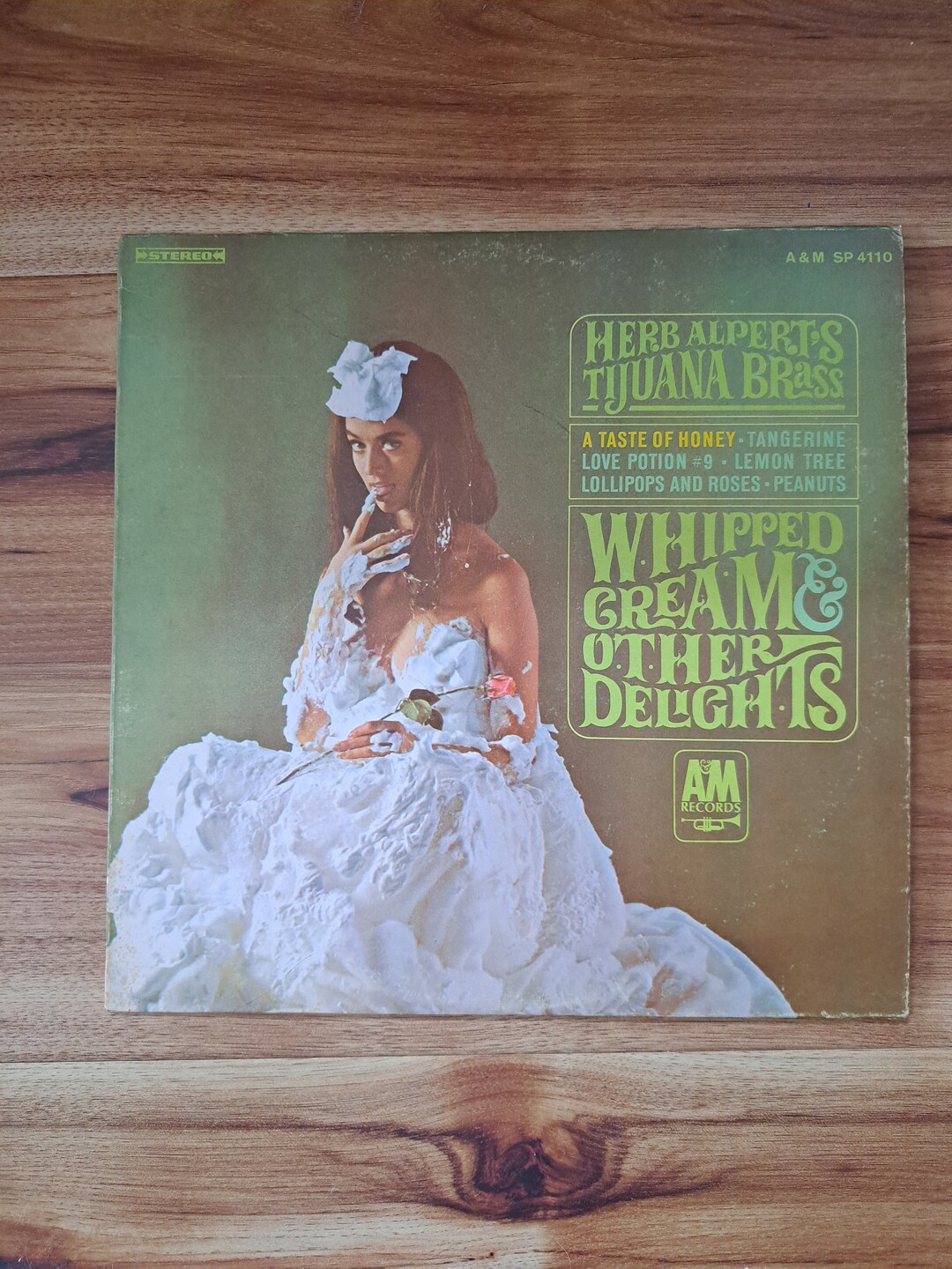 Vintage Vinyl Herb Alpert's Tijuana Brass Record Album, Whipped Cream