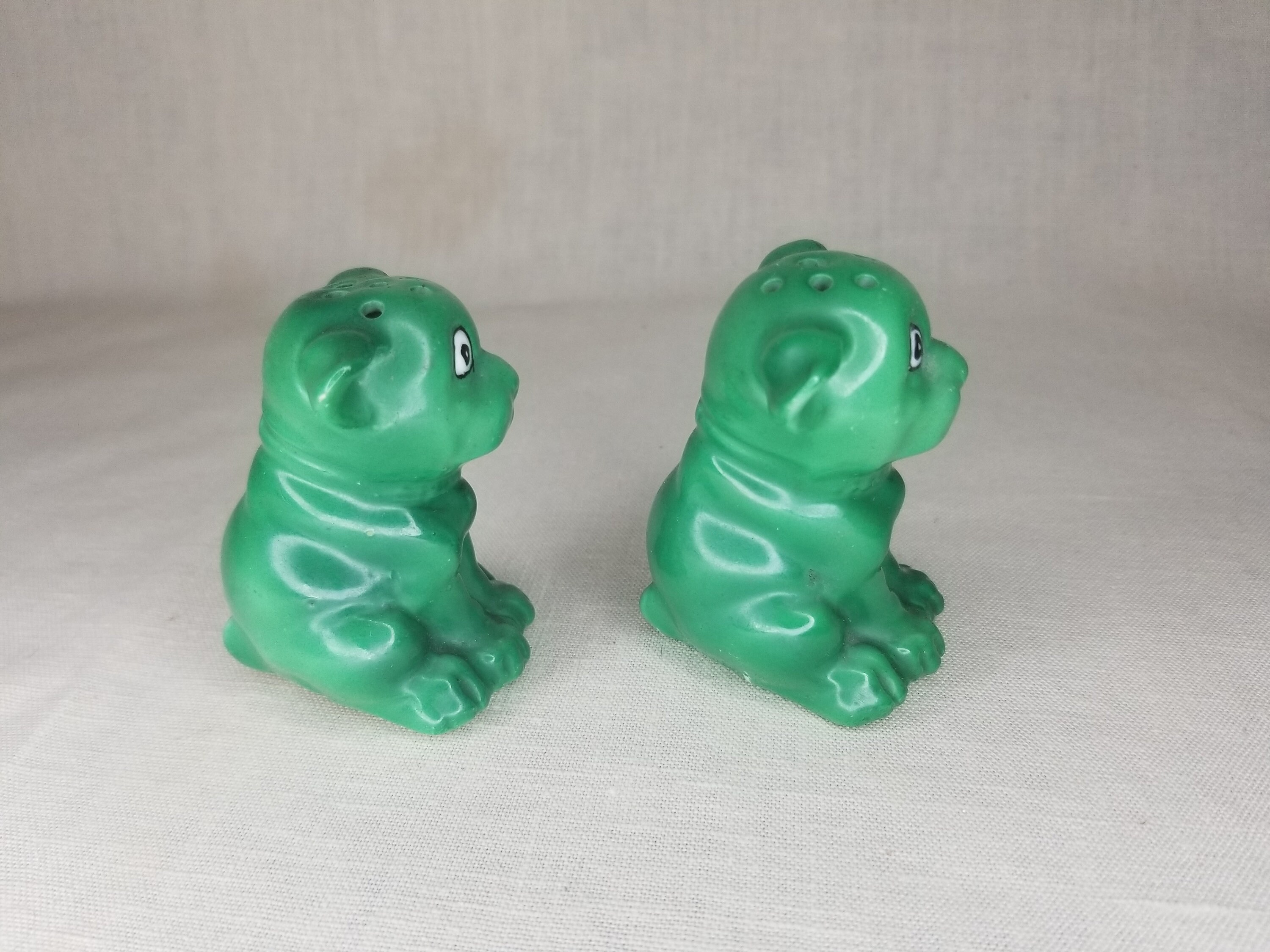 Vintage Sad Eyed Grüner Hund Salz & Pfefferstreuer Etsy