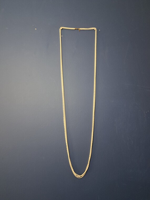 Vintage LONG White Chain Link Necklace, Vintage M… - image 5