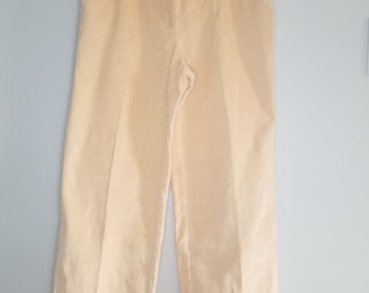 vintage Izod Wide Wale Corduroy - Taille 10 - Couleur Abricot - Jamais porté avec original Tags