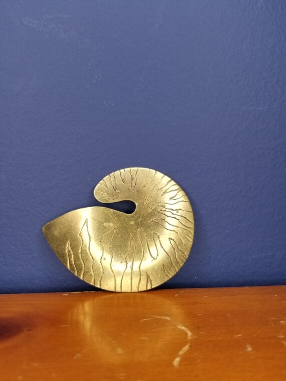 vintage brass nautilus Gem