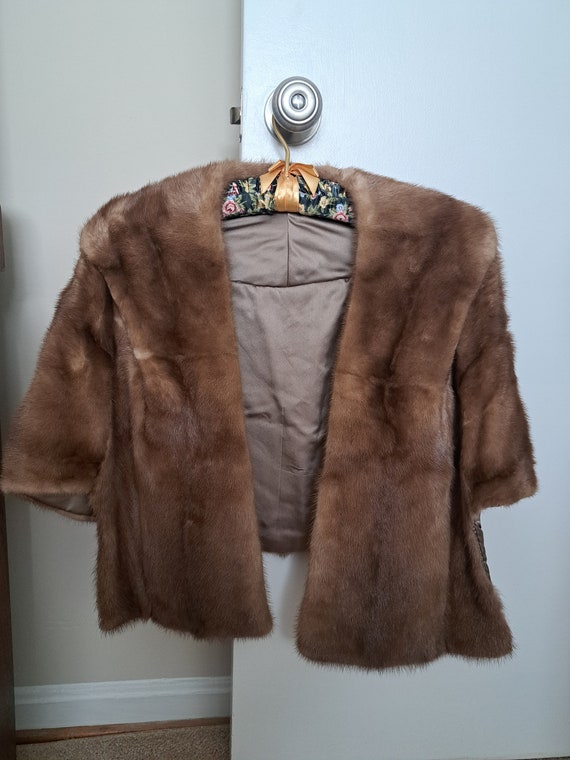 Vintage Mink Shawl Capelet by Spear and Picardi Fu