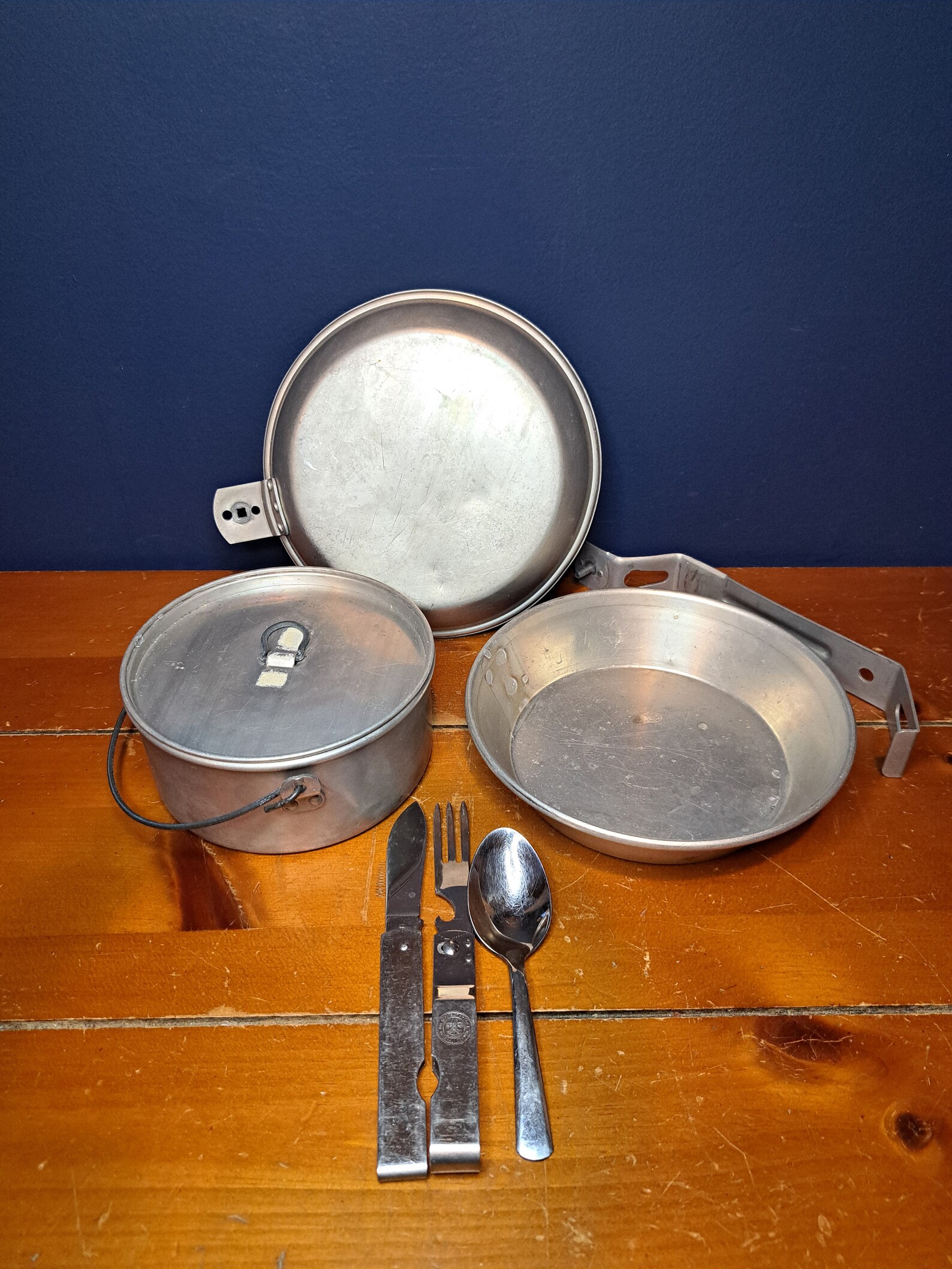 Vintage BSA 1950s Aluminum Mess Kit, Vintage Boy Scouts of America Mess ...