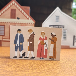 Vintage The Cat&#39;s Meow, Duke of Gloucester St Series, Set of 5 Including Nicolson Store, Cole Shop, Prentis Store, Pasteur & Galt, Townsfolk