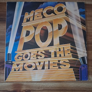 Vintage Vinyl Meco Pop Goes The Movies Record Album, 1982, Arista Records, Vintage Soundtrack Record Featuring TV and Movie Songs