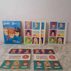 Barbie and Ken Fashions by Mattel Booklet, Barbie and Ken Fashion Booklet, Vintage Barbie and Ken Accessories, Fashion Booklets