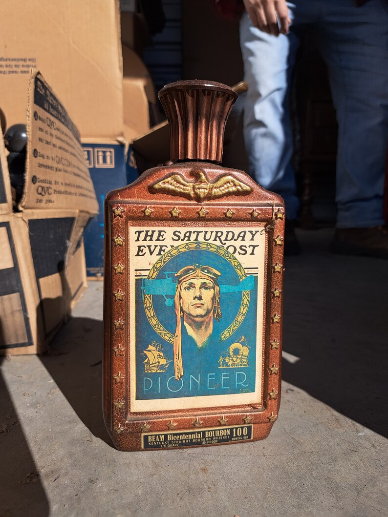 Vintage Jim Beam Saturday Evening Post Decanter Bottles, Jim Beam