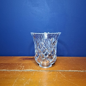 Vintage Hurricane Lamp Globe, Vintage Hurricane Lamp Glass, Globe Only, Hurricane Lamp Globe by Godinger, Godinger Cut Glass Globe for Lamp