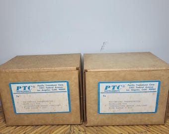 PTC vintage, Pacific Transducer Corporation Instruments, thermomètre enregistreur graphique
