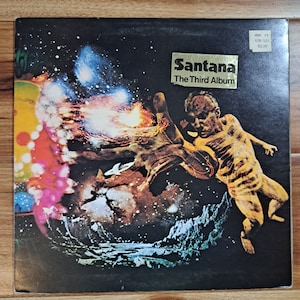 Vintage Vinyl Santana Record Album, Santana The Third Album, Vintage Santana The Third Album, Vintage Classic Rock Gatefold Santana Album