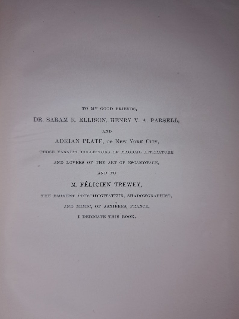 Vintage Literature, First Edition, The Old and The New Magic by Henry Ridgely Evans, 1906 First Edition Magic Book, Antique 1st Edition Book zdjęcie 9