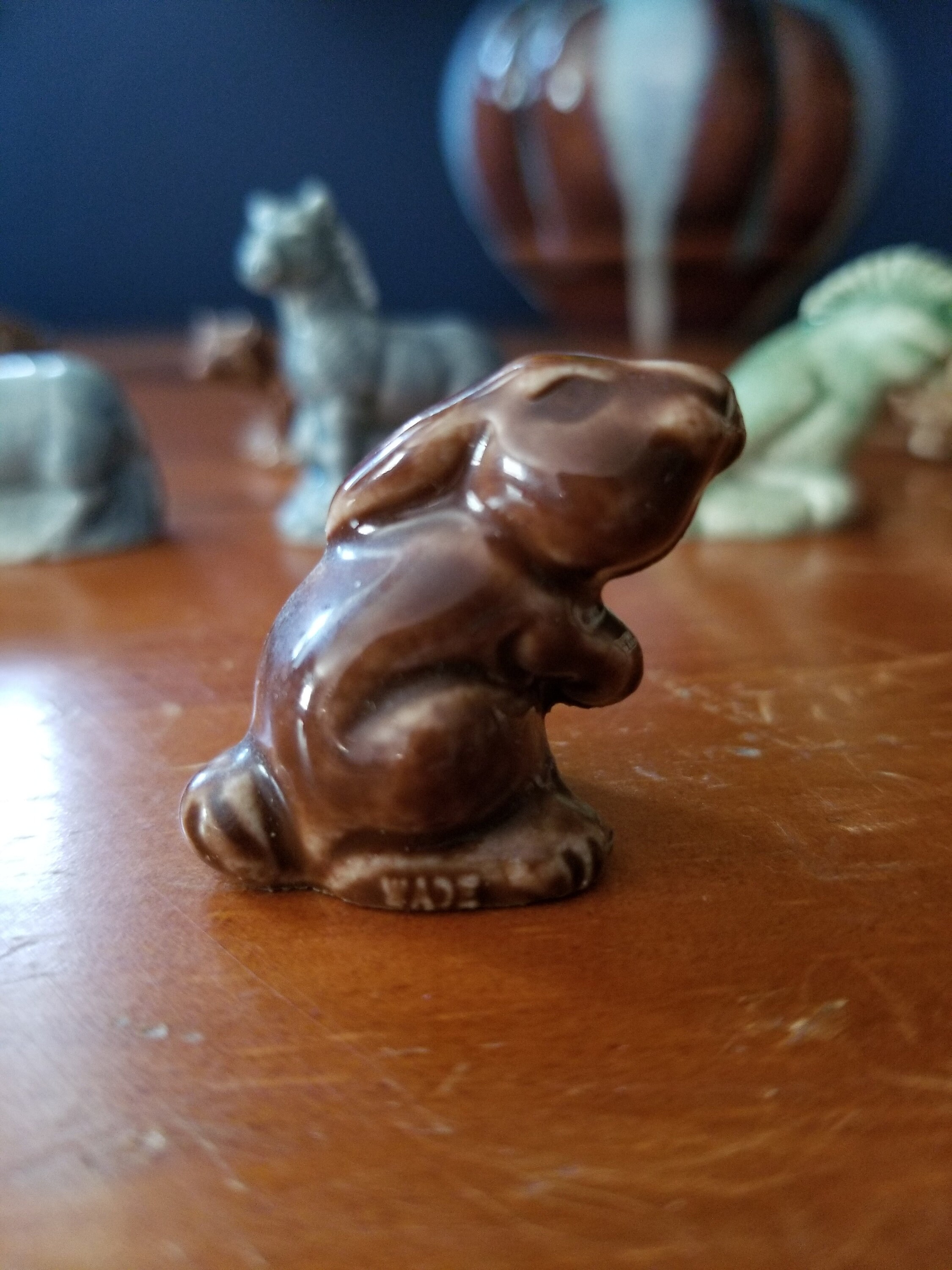 Vintage Wade Whimsy Bunny Dark Brown - Etsy