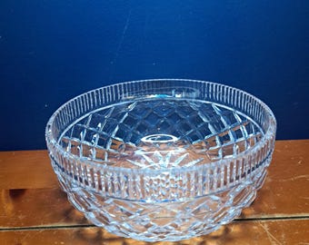 Bol de cristal Waterford vintage, centro de mesa modelo Killeen de Waterford, bol vintage Waterford Killeen, bol para servir Waterford