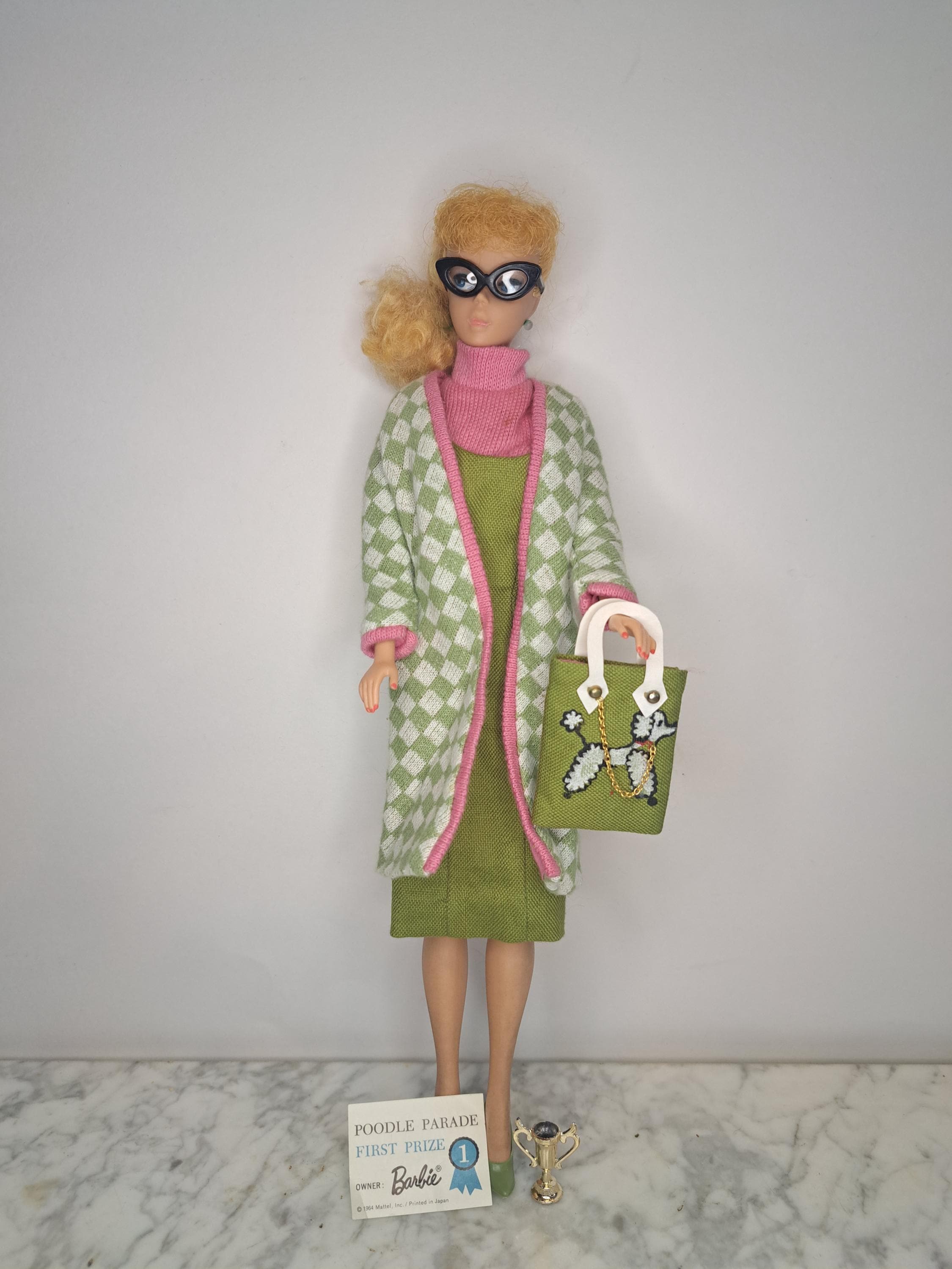 Billie Eilish Poodle Parade Barbie Green Barbie Outfit