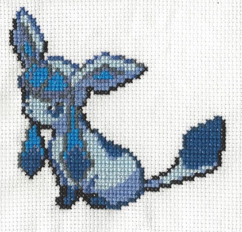 15 Pokemon cross stitch - Gathered