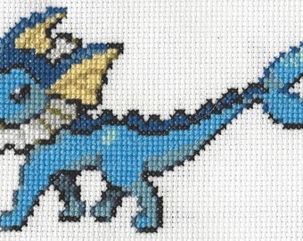 シャワーズ ポケモン クロスステッチパターン - Etsy 日本
