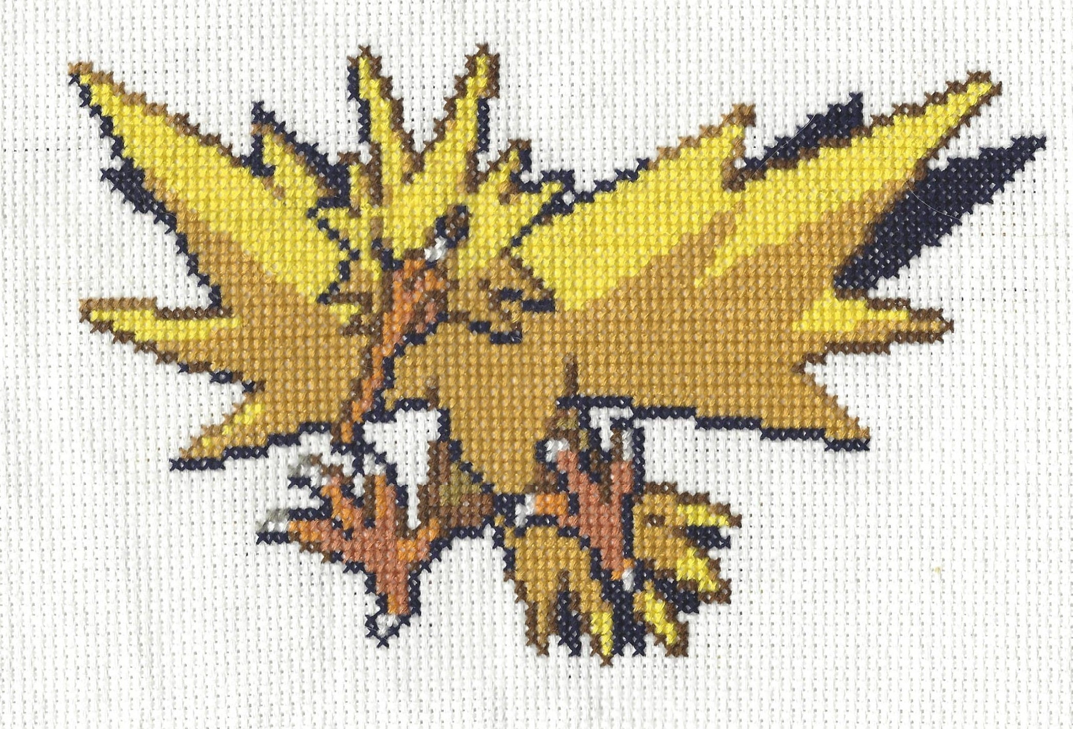 Zapdos Pokemon Cross Stitch Pattern - Etsy