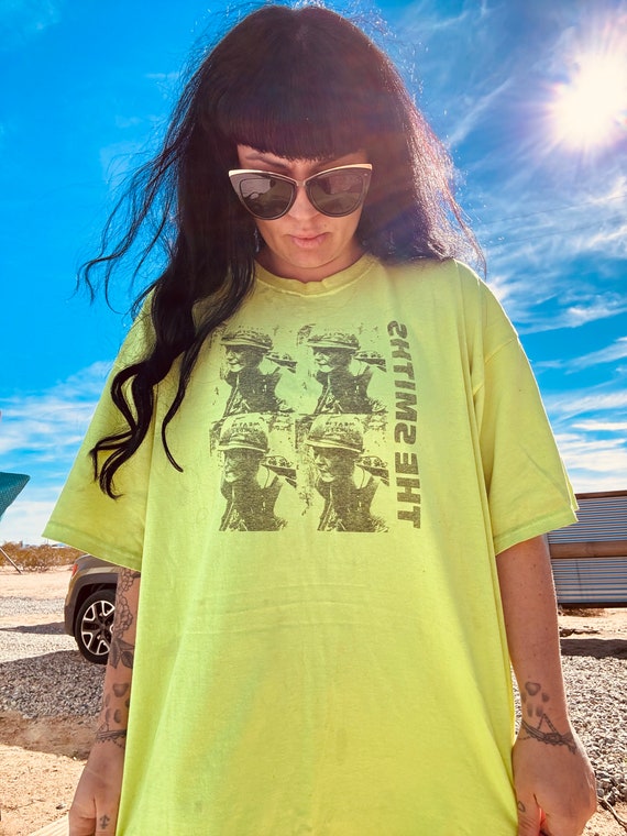 The Smiths rare bright neon tee XL unisex - image 2