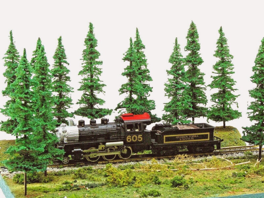 Handmade Pine Trees HO Scale: Realistic Wargame Terrain, 6 Inch, 10 Pcs ...