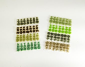 6mm GRASS COMBO 168 Self-Adhesive Multi- Scale Tufts in 8 Colors