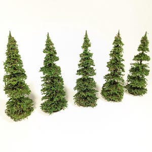 thumbnail interactive-video image 1 of 5 Handmade Dark Green Pine Model Trees - SceneryTime! - N, HO, 15-28mm Scales 1 of 3