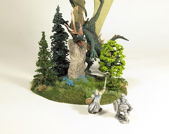 ANCIENT STANDING STONE - Handmade Diorama on Detailed Base (#580)
