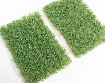 250 LEAFY GREEN Self-Adhesive Tufts: Multi-Scale Scenery details