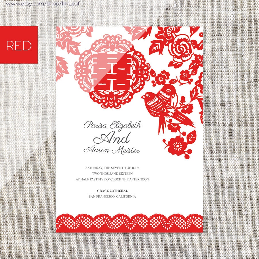 Chinese Invitation Template 3