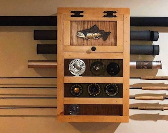 The Kinniconnick Creek Fly Rod & Reel Storage Cabinet -  UK