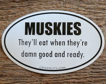 Musky Eat Sticker Decal