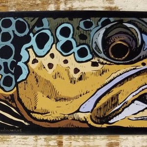 Brown Trout Sticker Decal Designed by Morgan Brown
