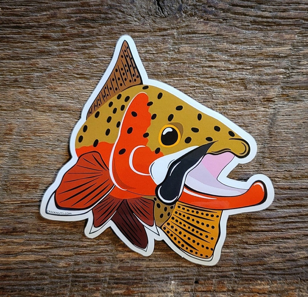 Cutthroat Trout Kype Sticker Decal Etsy